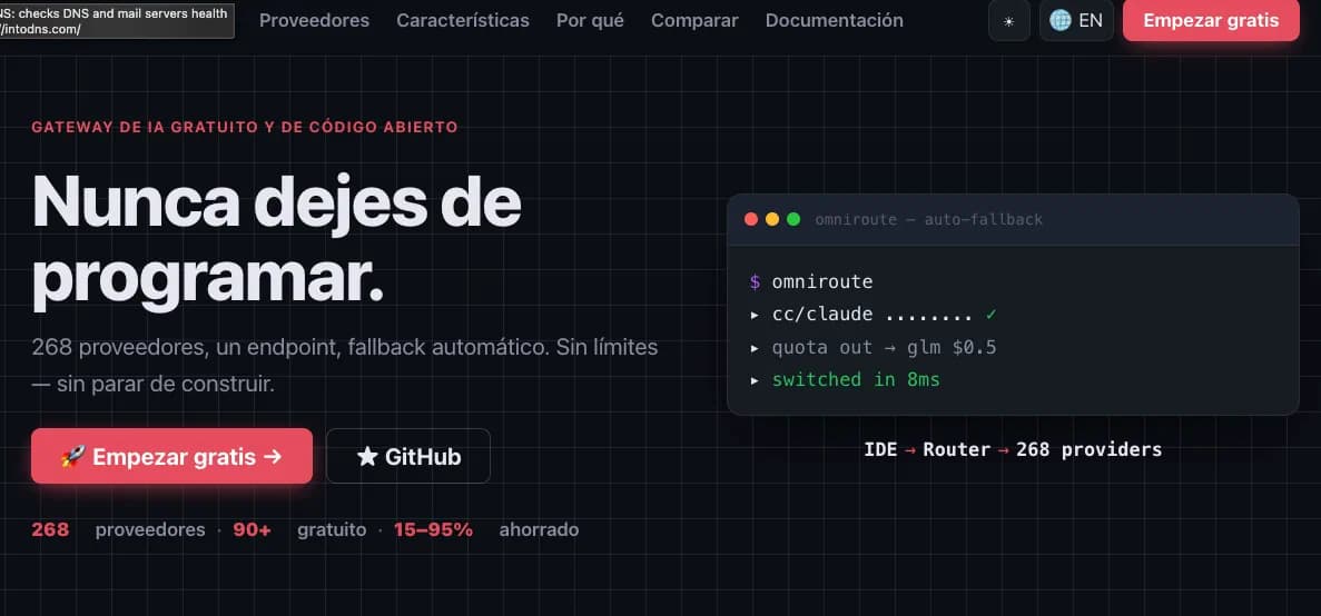 OmniRoute: el gateway gratuito que conecta Claude Code con 290+ providers de IA (Claude, Gemini, GLM, GPT y más)