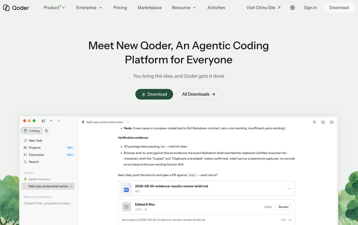 Qoder, la workstation de agentes de Alibaba, estrena app de escritorio: adiós al editor, hola al agente residente